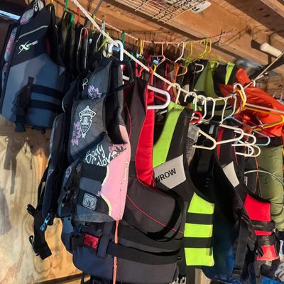 Sale Photo Thumbnail #145: Brands include Swrow, Body Glove, Sailtrek, and more. Total of 20+ life jackets.