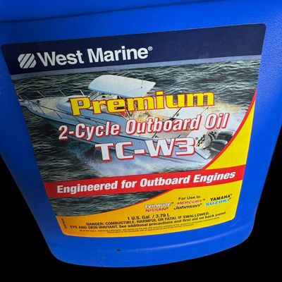 Sale Photo Thumbnail #163: Includes eight unopened containers of premium outboard oil, TC-W3.