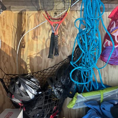 Sale Photo Thumbnail #166: Includes fuel cans, oars, bicycle helmets, fishing nets, and more.