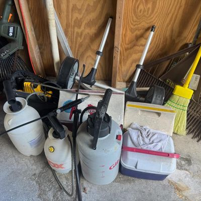 Sale Photo Thumbnail #191: Includes landscaping tools, chain saws, and more.
