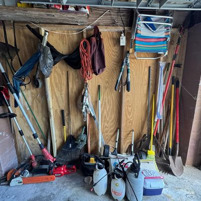 Sale Photo Thumbnail #189: Includes landscaping tools, chain saws, and more.