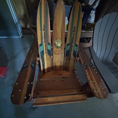 Sale Photo Thumbnail #216: Includes a durable Keder plastic chair, and a custom designed chair made from water skis.