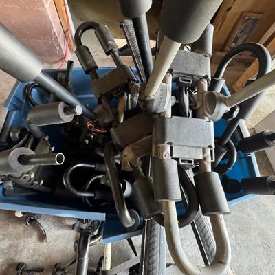 Sale Photo Thumbnail #236: Includes an Allen bicycle rack, Swiss Cargo, Field & Stream, and more. Total of 10+ pieces.