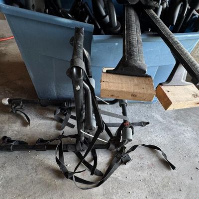 Sale Photo Thumbnail #237: Includes an Allen bicycle rack, Swiss Cargo, Field & Stream, and more. Total of 10+ pieces.