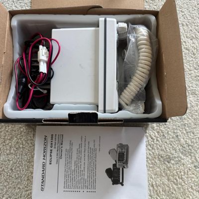 Sale Photo Thumbnail #253: This 25 watt VHF/FM radio is in the original box, with the owner’s manual. Not tested. Pre-auction estimate: $100-$125.