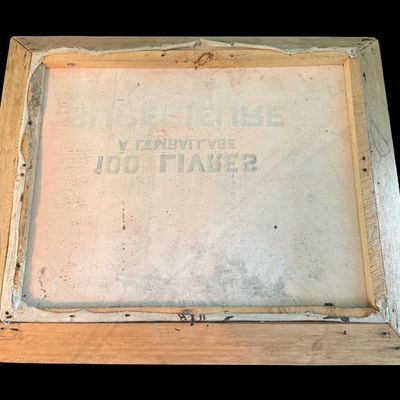 Sale Photo Thumbnail #282: This is believed to be signed Louis, and the attribution may be Jean-Baptiste Louis. It is believed to be a mid-century landscape.