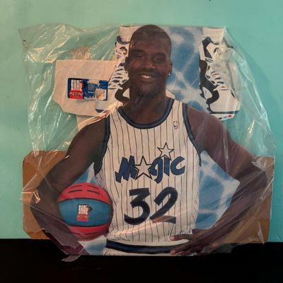 Sale Photo Thumbnail #291: This life-size cardboard cutout is still factory sealed. It stands 7’1” high when open. Pre-auction estimate: $150-$250.