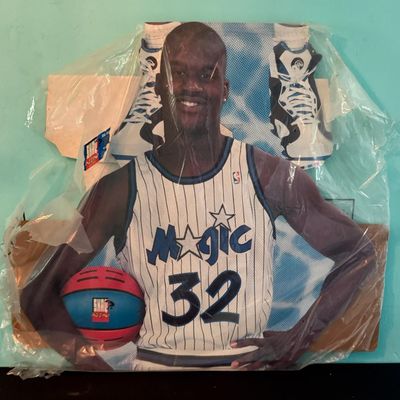 Sale Photo Thumbnail #293: This life-size cardboard cutout is still factory sealed. It stands 7’1” high when open. Pre-auction estimate: $150-$250.