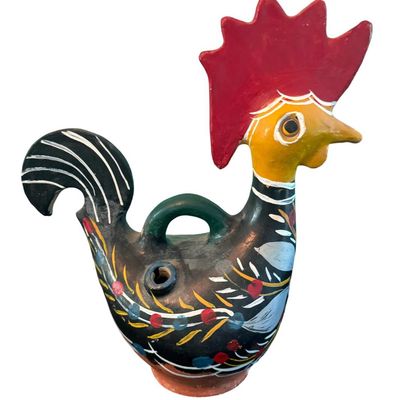 Sale Photo Thumbnail #309: This was handcrafted by the indigenous Lenca people of Honduras. It is hand painted and made from local clay, with an unglazed base. Measurement: 13.5”H x 12”W. Pre-auction estimate: $50-$100.