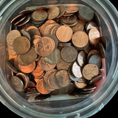 Sale Photo Thumbnail #385: The small ziploc bag has wheat pennies. The rest are unsearched.