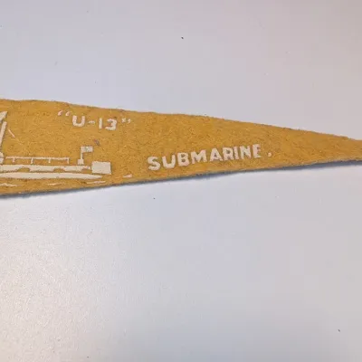 Vintage Martens Bread Premium Felt Pennant WWI "U-13"