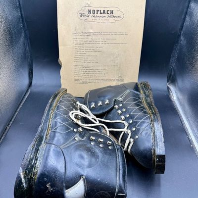 Sale Photo Thumbnail #507: Mens Size 10 1/2. Leather construction, never worn.  Good, clean condition. In original cardboard box. Great collectible or decor items.