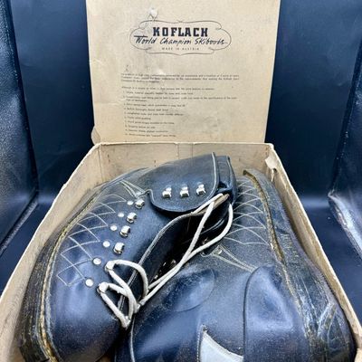 Sale Photo Thumbnail #509: Mens Size 10 1/2. Leather construction, never worn.  Good, clean condition. In original cardboard box. Great collectible or decor items.