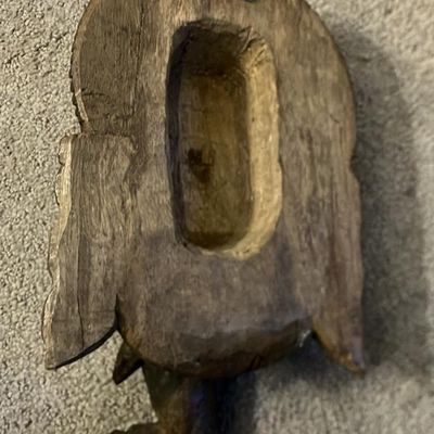 Hand-Carved Wooden Lord Ganesha Mask Wall Hanging – Spiritual Decor 12" Tall