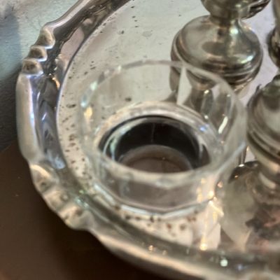 Antique Edwardian Silver-Plated Egg Cruet Set