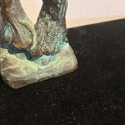 Solid Bronze Clown Juggler Sculpture - 8.5" Tall, Signed & Marked
