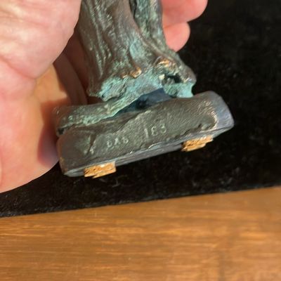 Solid Bronze Clown Juggler Sculpture - 8.5" Tall, Signed & Marked