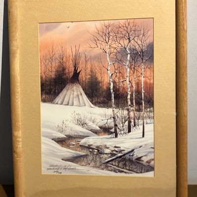 Michael C. McCollum Signed Limited Edition Print - Winter Snowy Landscape