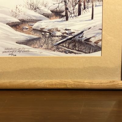 Michael C. McCollum Signed Limited Edition Print - Winter Snowy Landscape