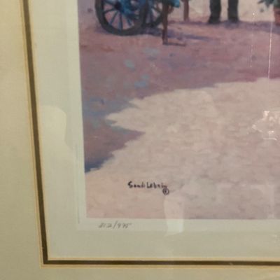 Sandi LeBron "Fleurs de Printemps" Signed #312/975 Limited Edition Framed 33x28.5"