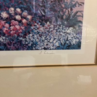 Sandi LeBron "Fleurs de Printemps" Signed #312/975 Limited Edition Framed 33x28.5"