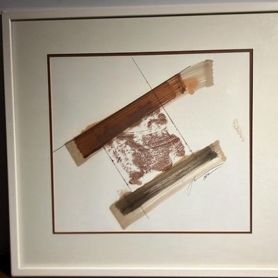 Greg Copeland "Scrolls" Original Mixed Media, Signed & Dated 1982