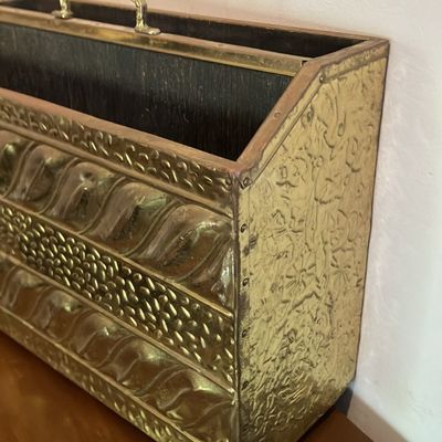 Vintage Brass Magazine Racks / Newspaper Holders