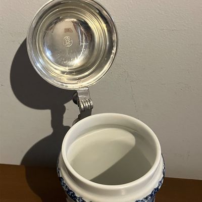 Vintage Stein Theo Kühn TK Burgwindheim "Hopfen und Malz Gott Erhalt's" 0.5L