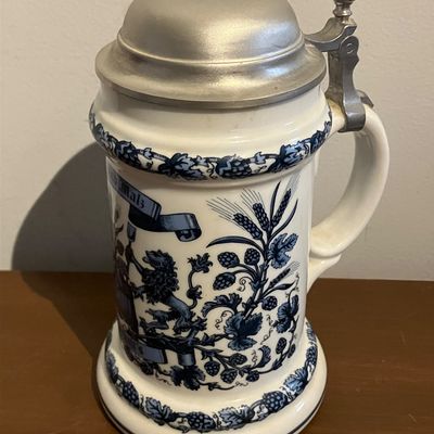 Vintage Stein Theo Kühn TK Burgwindheim "Hopfen und Malz Gott Erhalt's" 0.5L