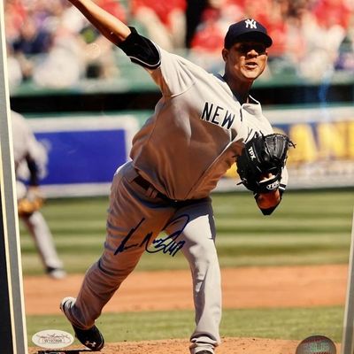 Framed Ivan Nova Autographed 8x10 Photo - JSA Authenticated - Yankees Pitcher