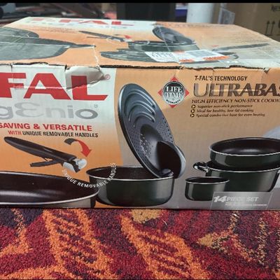 Vintage T-fal Ultrabase Non-Stick Cookware Set - Original Box, Excellent Unused Condition