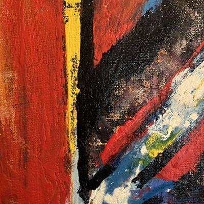 John Gwinn Original Acrylic Abstract - 'Electric Pulse'