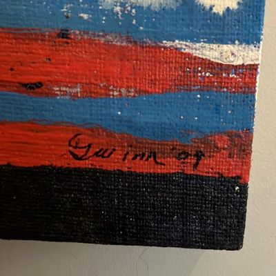John Gwinn Original Acrylic Abstract - 'Electric Pulse'