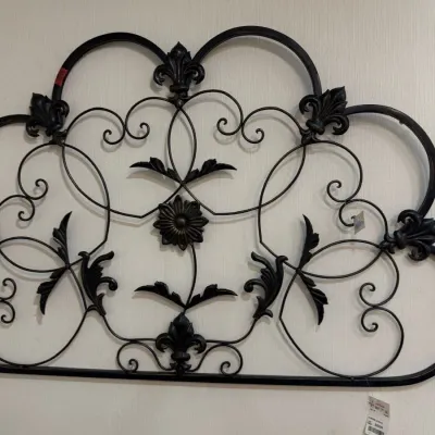 Sale Photo Thumbnail #197: Wrought iron scrollwork headboard or wall panel