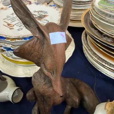 Sale Photo Thumbnail #328: Large seated fox figurine