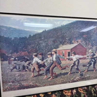 Sale Photo Thumbnail #347: Large framed Snap the Whip print
