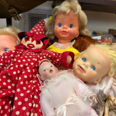 Sale Photo Thumbnail #556: Group of vintage vinyl baby dolls
