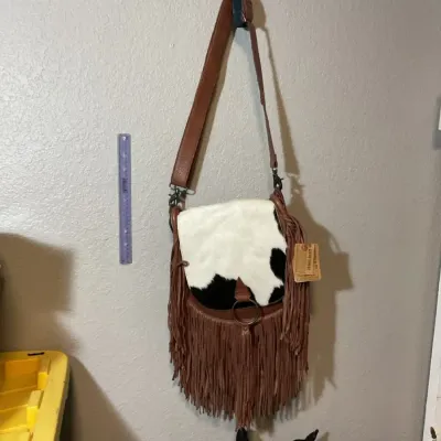 STS Saddlebag Brown Indie Cowhide 