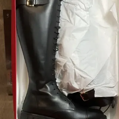 Black Size 37 Lace Up Boots