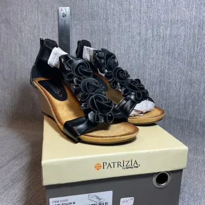 Patrizia Black Floral Heels