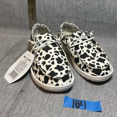 Hey Dude US 7 Cowprint Shoes