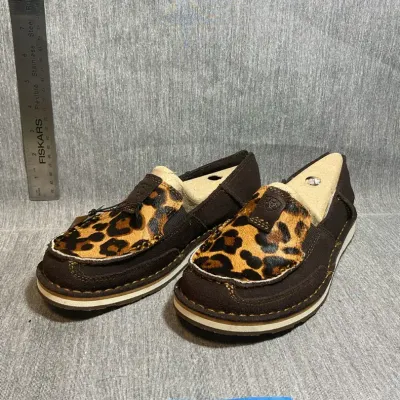 Ariat Chocolate Suede Leopard Hair Women’s US 6.5 Shoes