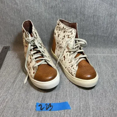 Austin Hightop Women's Cowhair Tennis Shoes by Alcala's Boots US 6
