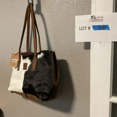 STS Ranchwear Cowhide Josie Tote Bag Leather Western Shoulder Purse 