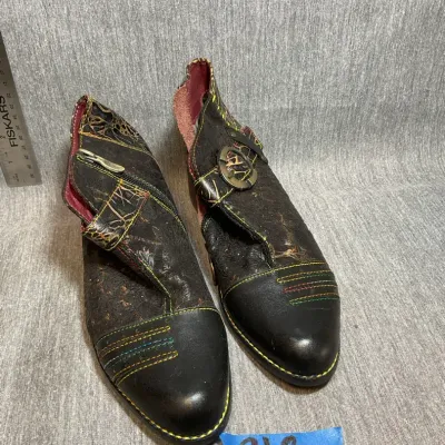 Women’s Spring Step Brown Multicolored Boots Size 37