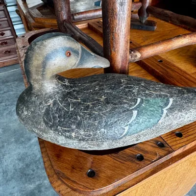 Vintage Hand-Carved Wooden Duck Decoy
