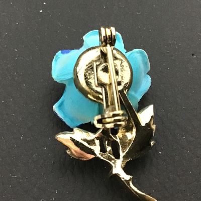 Vintage Petite Celluloid Flower Brooch
