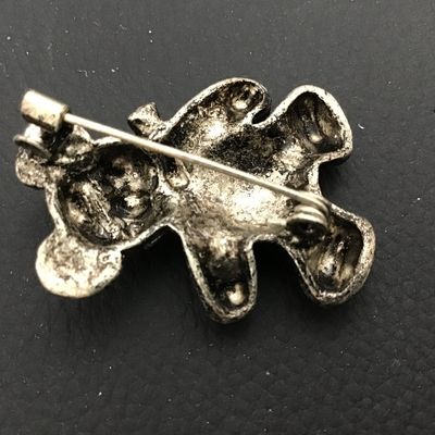 Teddy Bear Brooch marcasite look