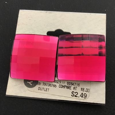 Hot pink Old Stock Earrings