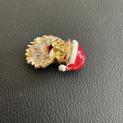 Vintage Gerrys Christmas Santa Brooch
